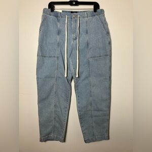 Banana Republic Mid Rise Tapered Barrel Jean Sz M Light Wash‎ 90’s Casual NEW!!